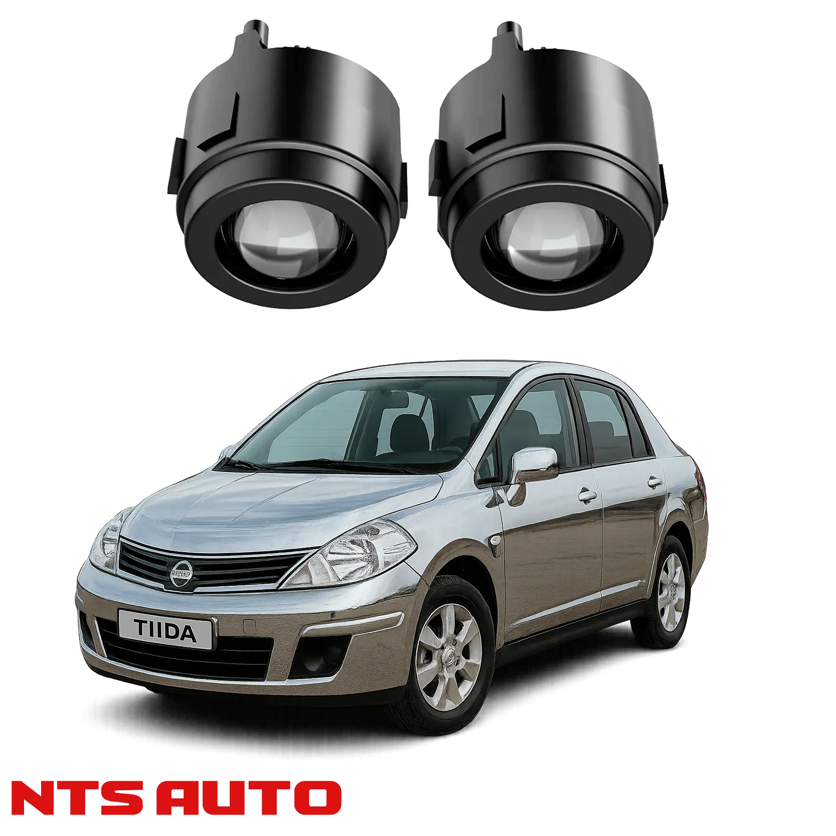 Противотуманные фары на Nissan Tiida (2007-2014)