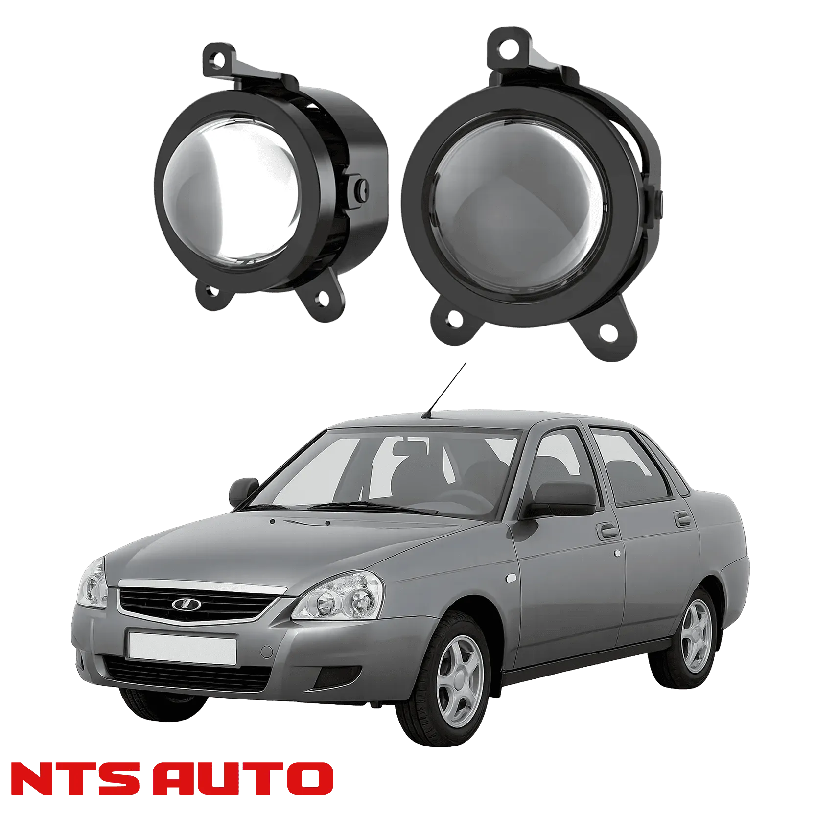 Противотуманные фары на Lada Priora