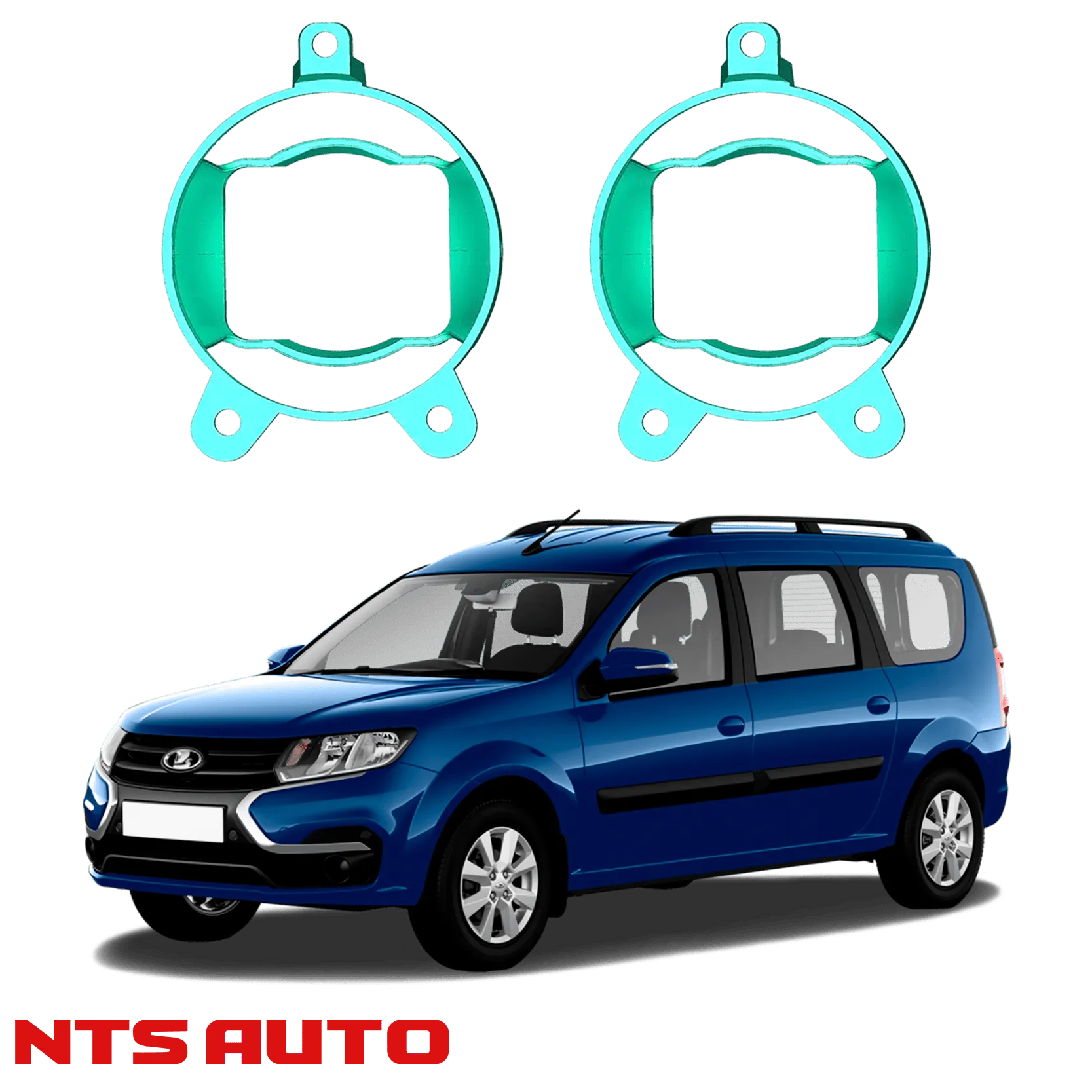 Крепления для противотуманных фар на Lada Largus FL (2021-н.в.)