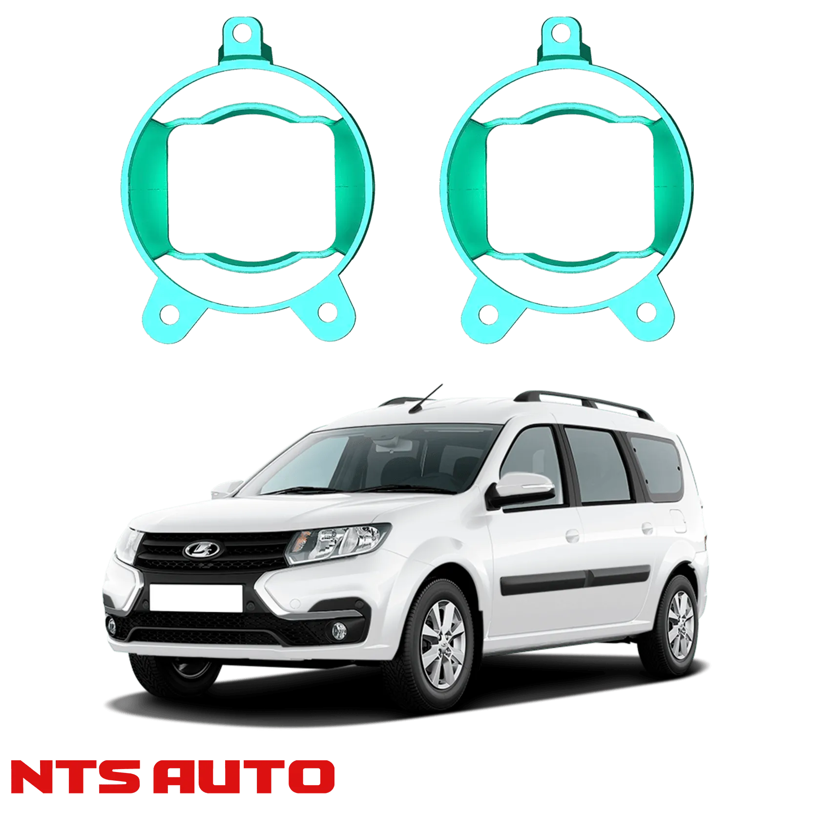 Крепления для противотуманных фар на Lada Largus FL Cross (2021-н.в.)