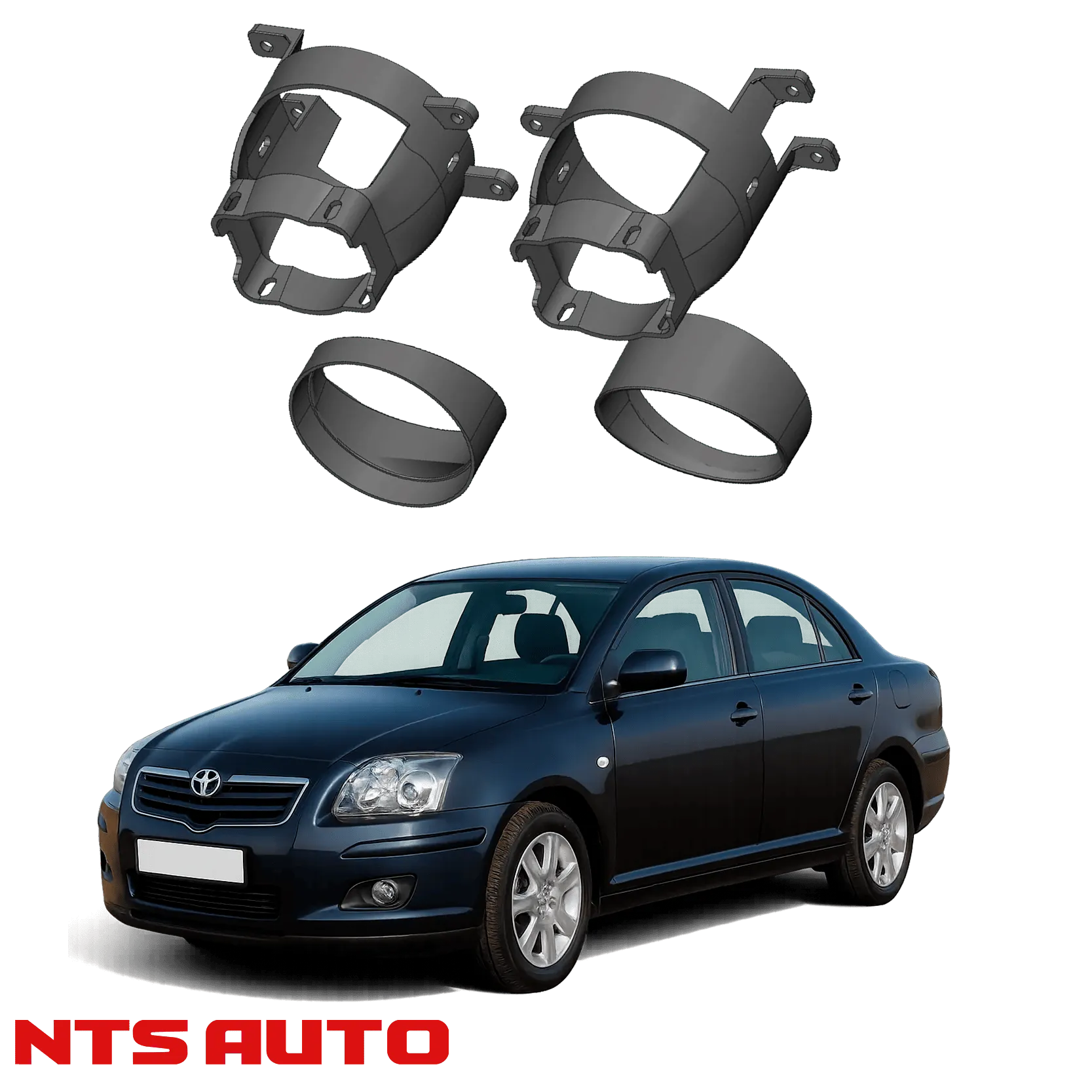 Крепления для противотуманных фар на Toyota Avensis (2005–2009)