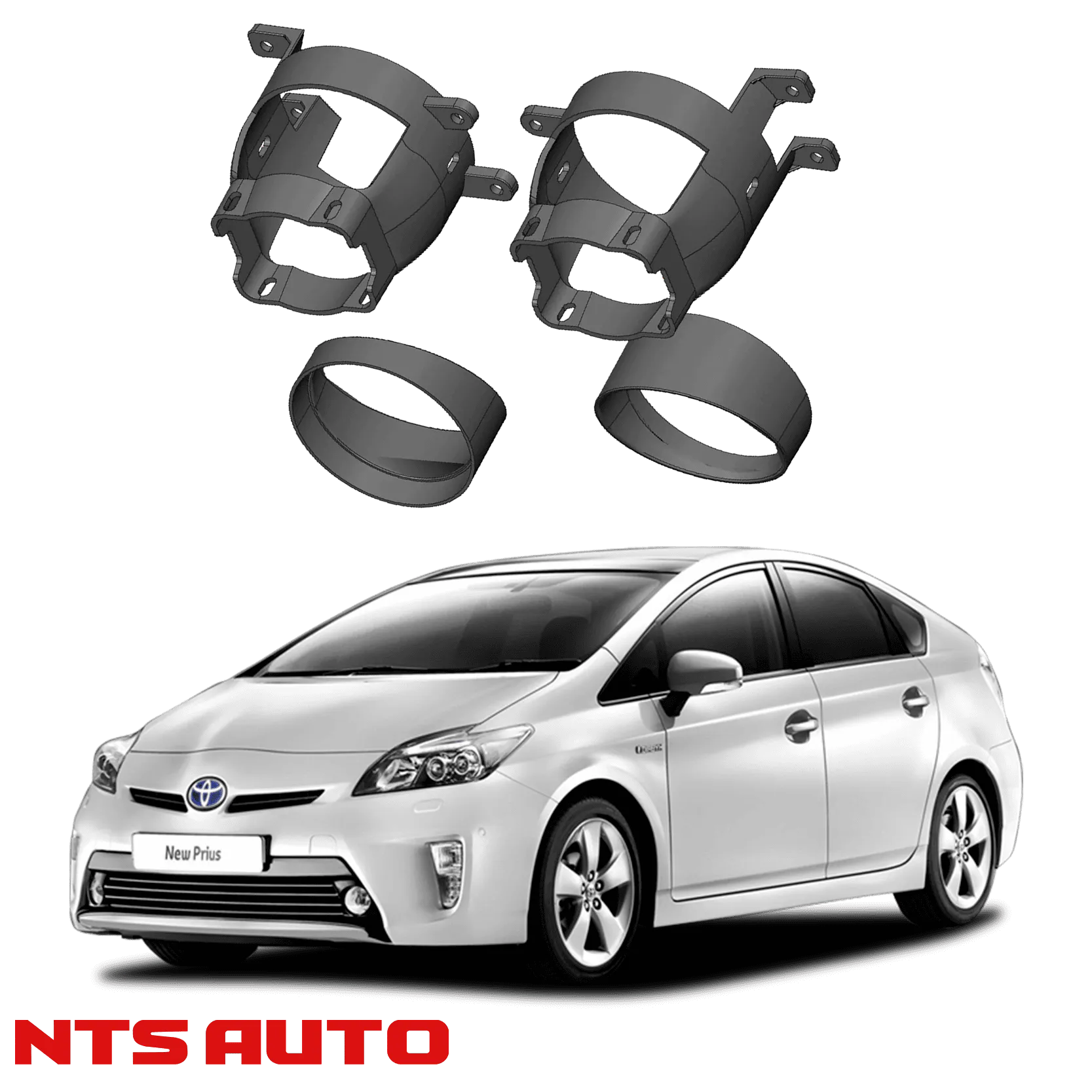 Крепления для противотуманных фар на Toyota Prius (2009–2015)