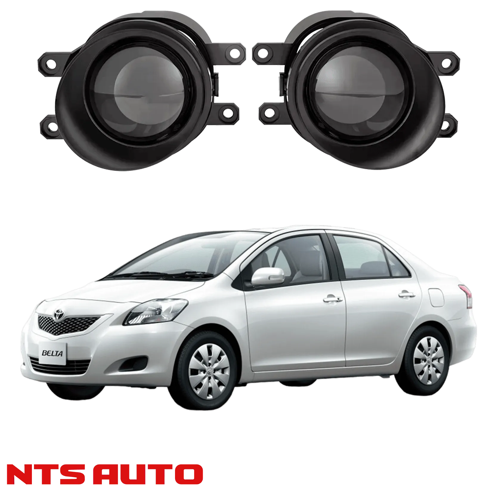 Противотуманные фары на Toyota Belta
