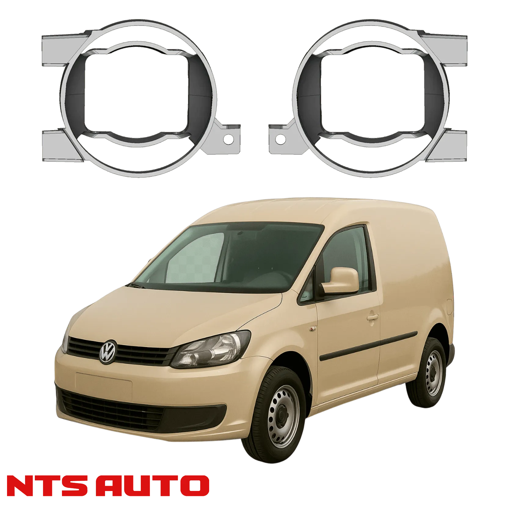 Крепления для противотуманных фар на Volkswagen Caddy III (2010–2015)