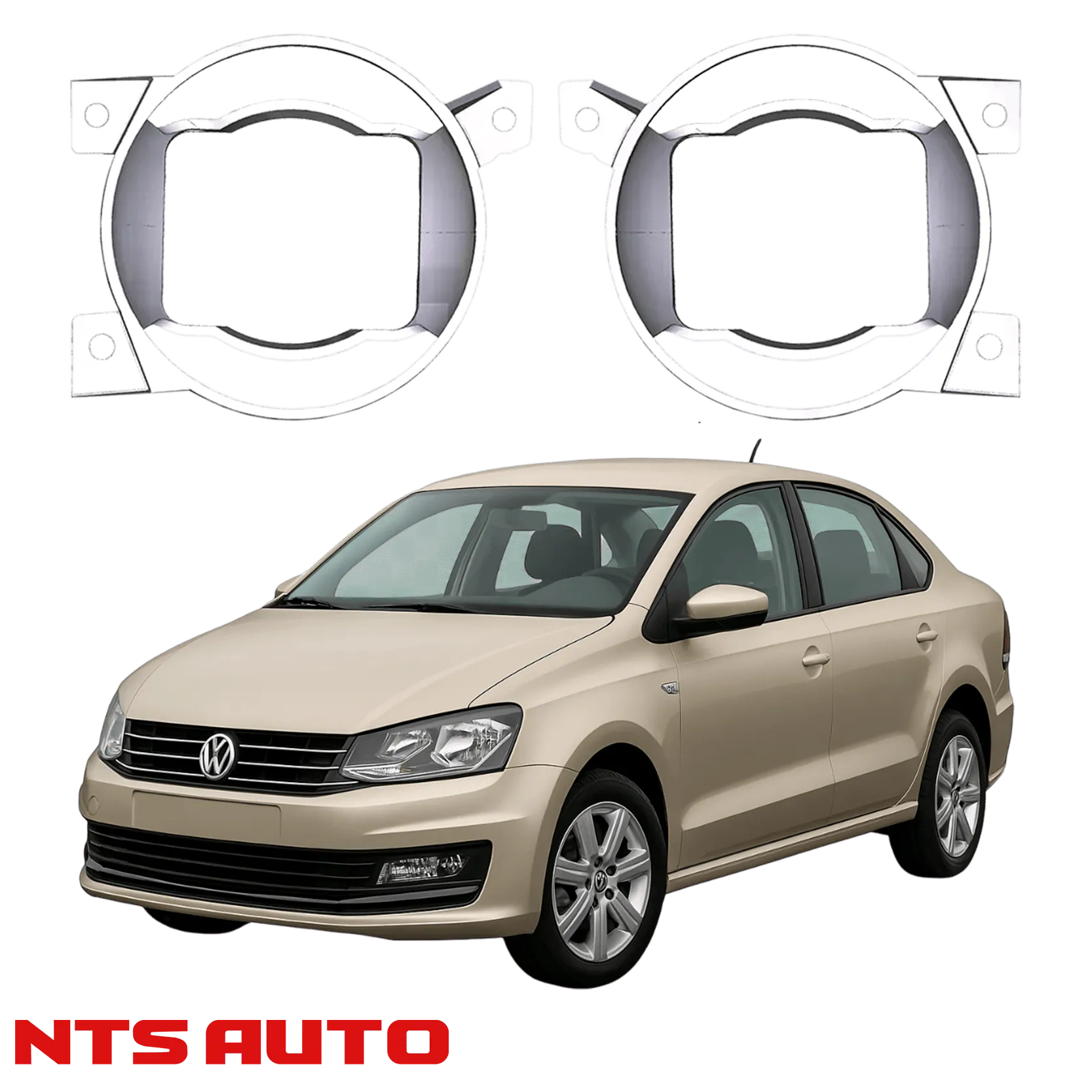 Крепления для противотуманных фар на Volkswagen Polo 5 (2009–2017)