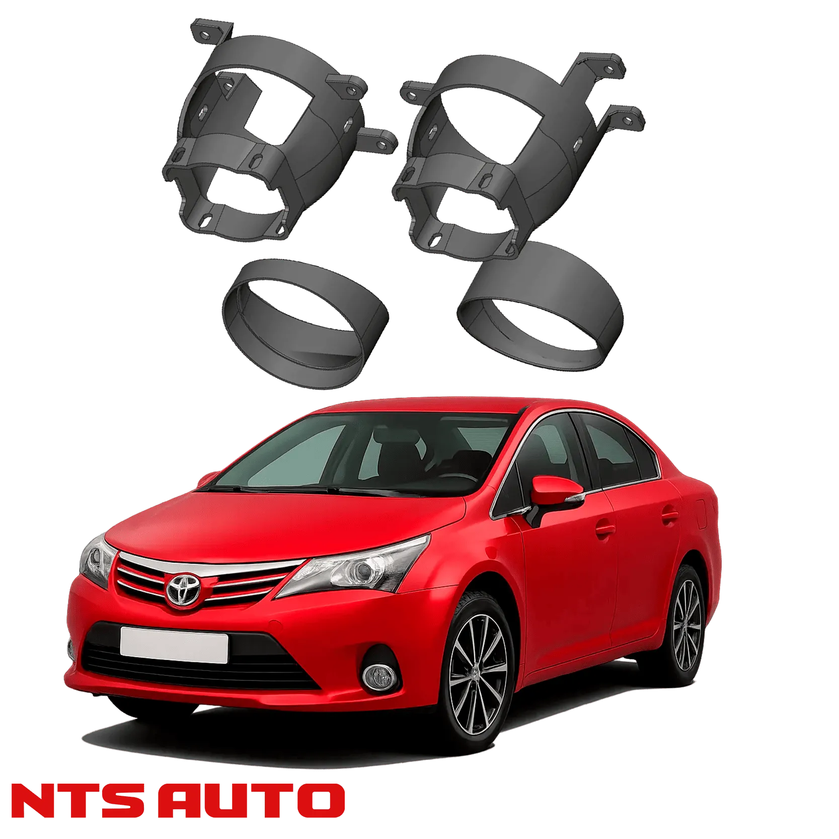 Крепления для противотуманных фар на Toyota Avensis (2009–2015)