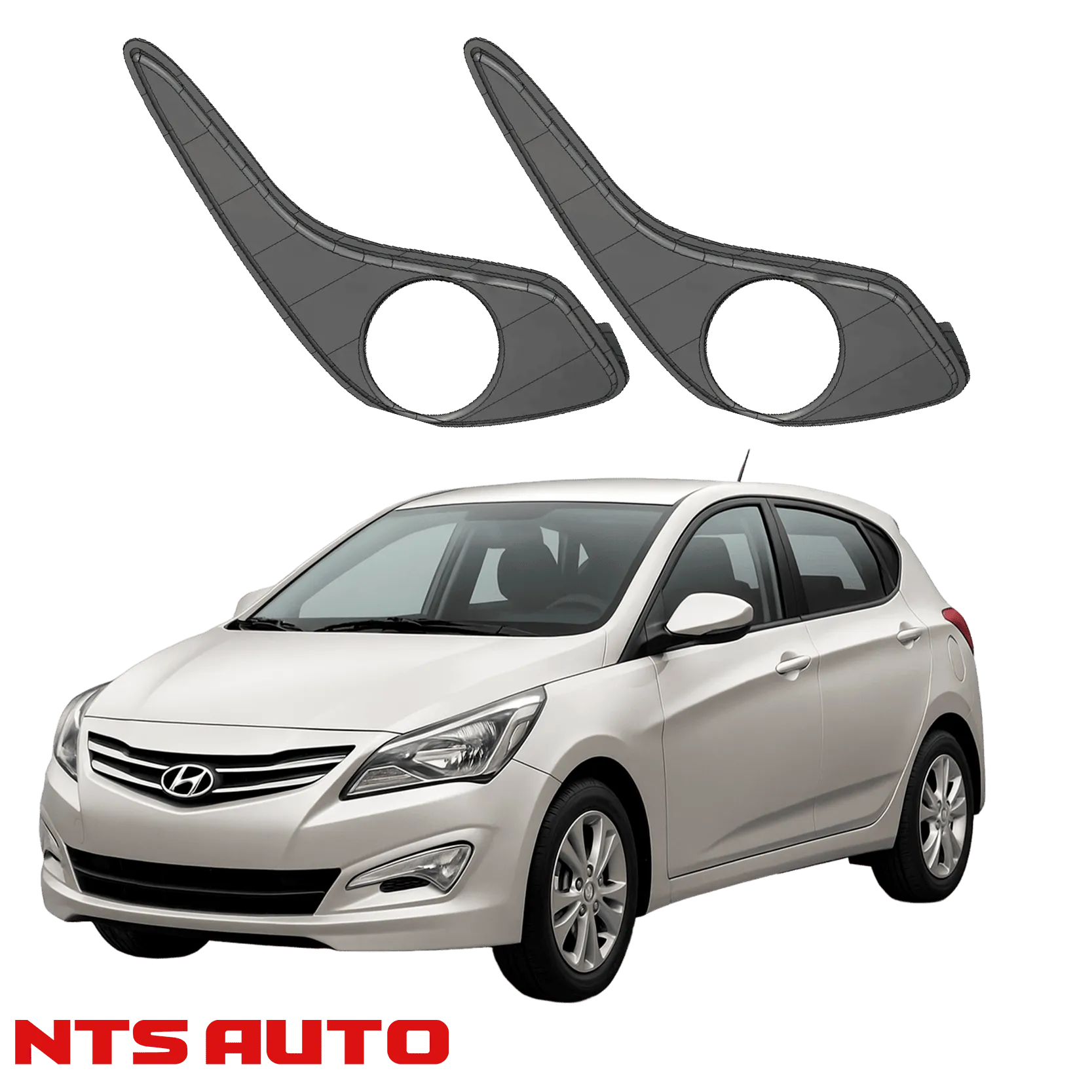 Крепления для противотуманных фар на Hyundai Solaris (2011–2016)