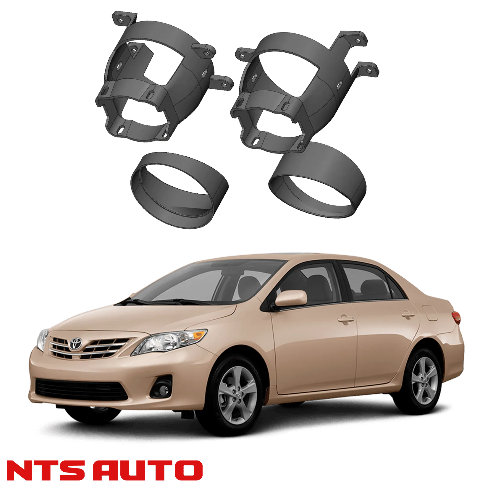 Крепления для противотуманных фар на Toyota Corolla (2006–2010)