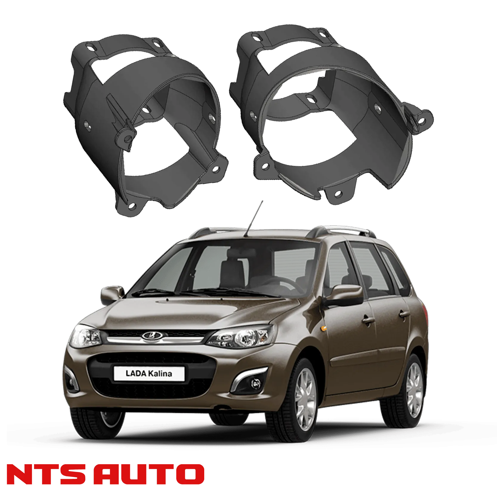 Крепления для противотуманных фар на Lada Kalina