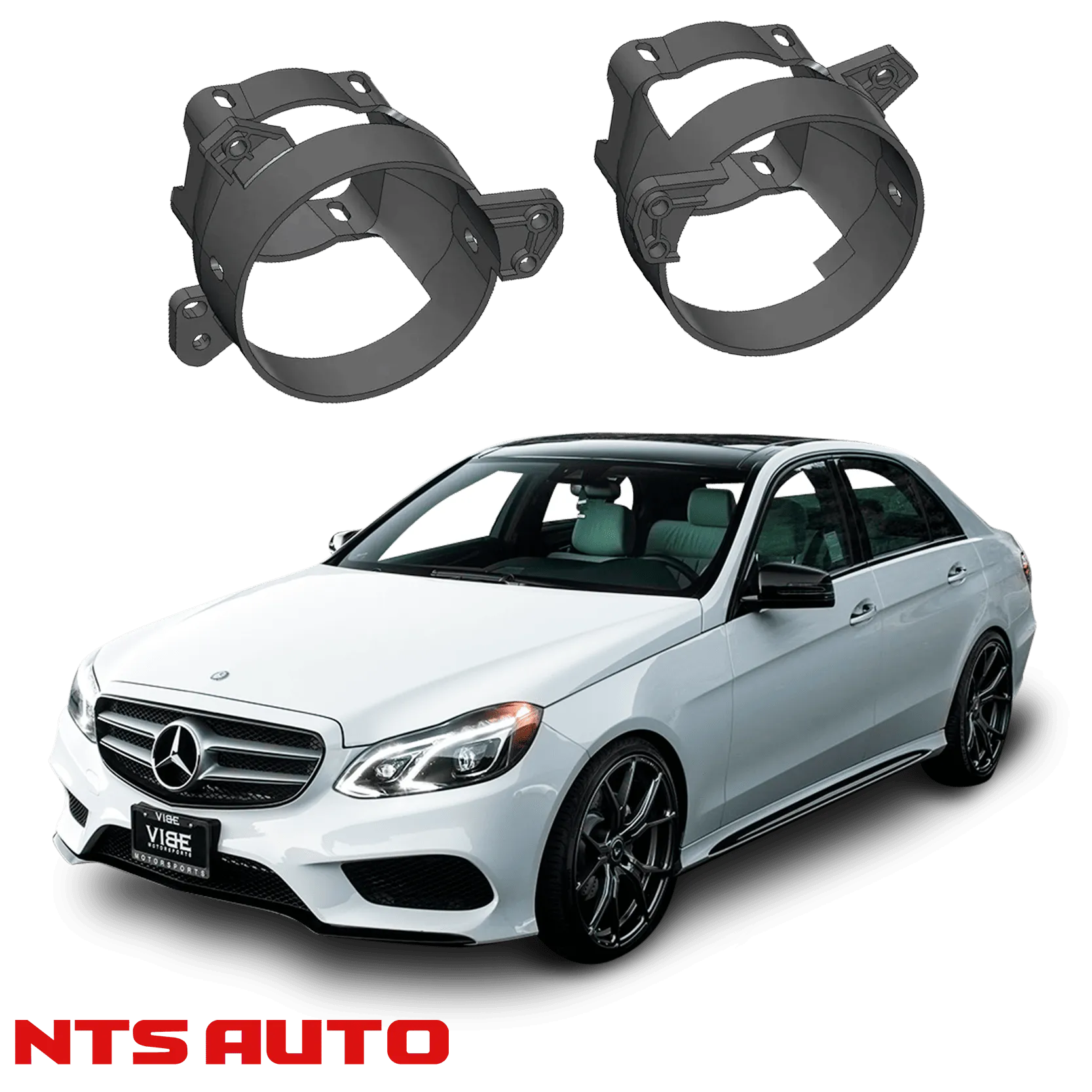 Крепления для противотуманных фар на Mercedes-Benz E-Class (S212) 2009–2015