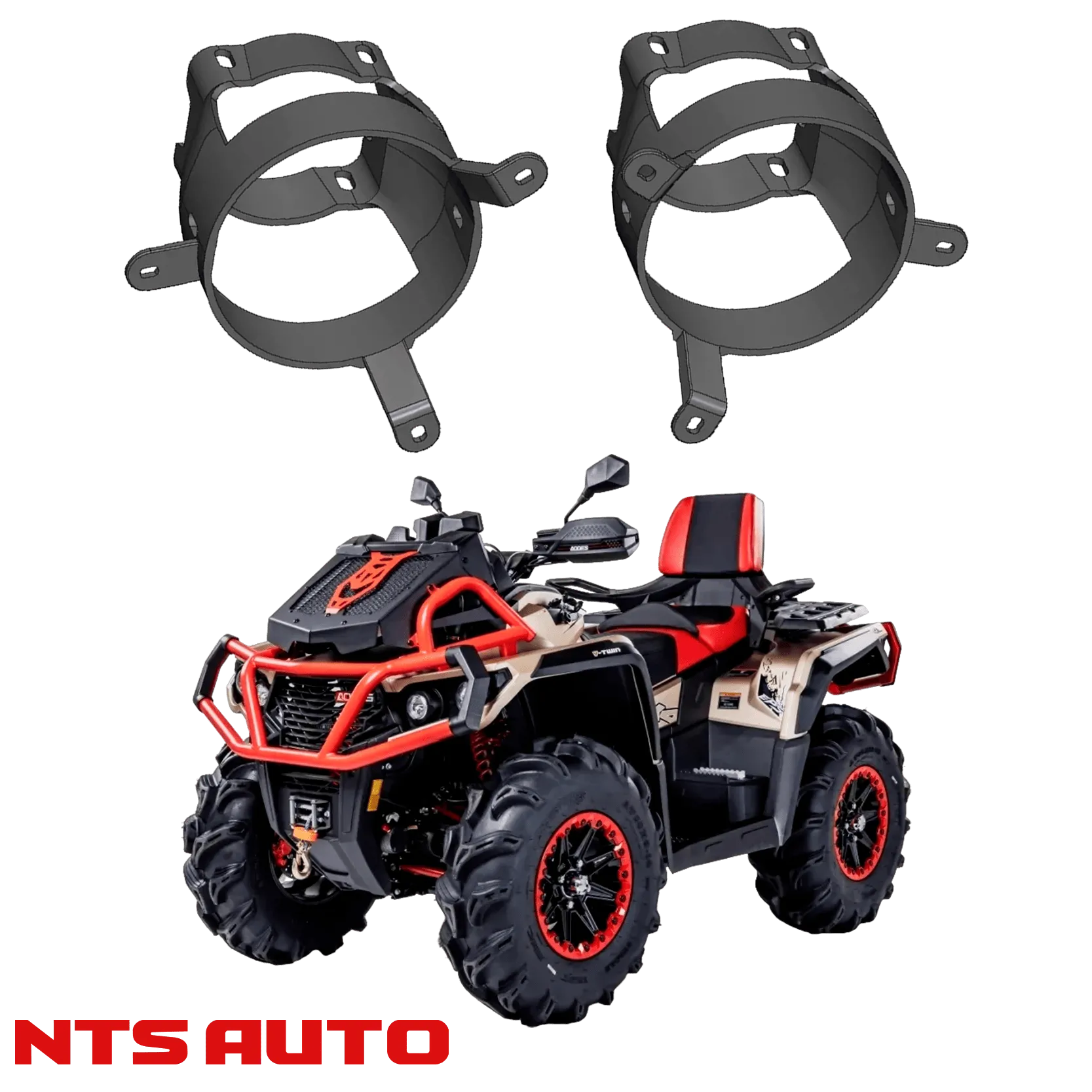 Крепления для противотуманных фар на AODES Pathcross 1000 (2019–2025)