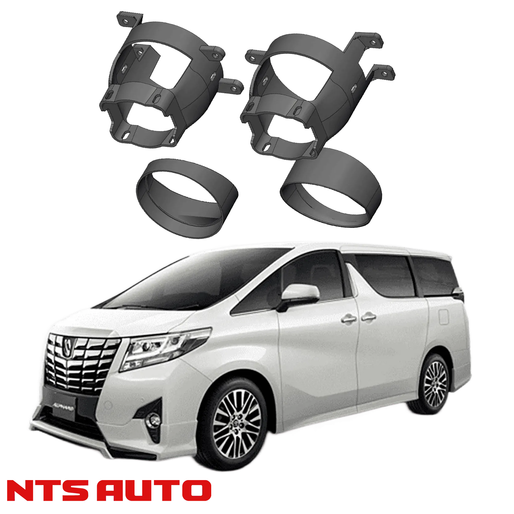 Крепления для противотуманных фар на Toyota Alphard (2008–2015)