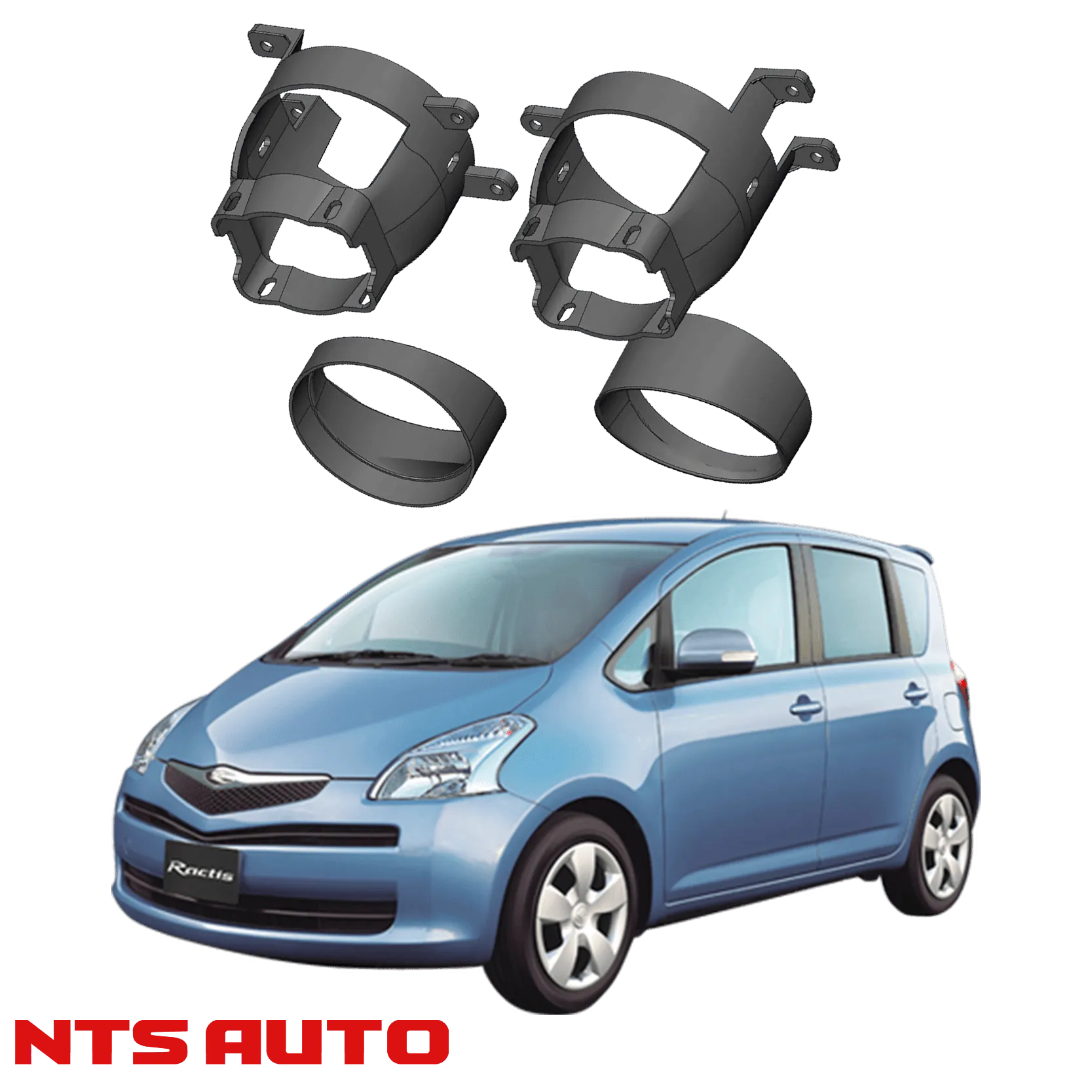 Крепления для противотуманных фар на Toyota Ractis (2005–2010)