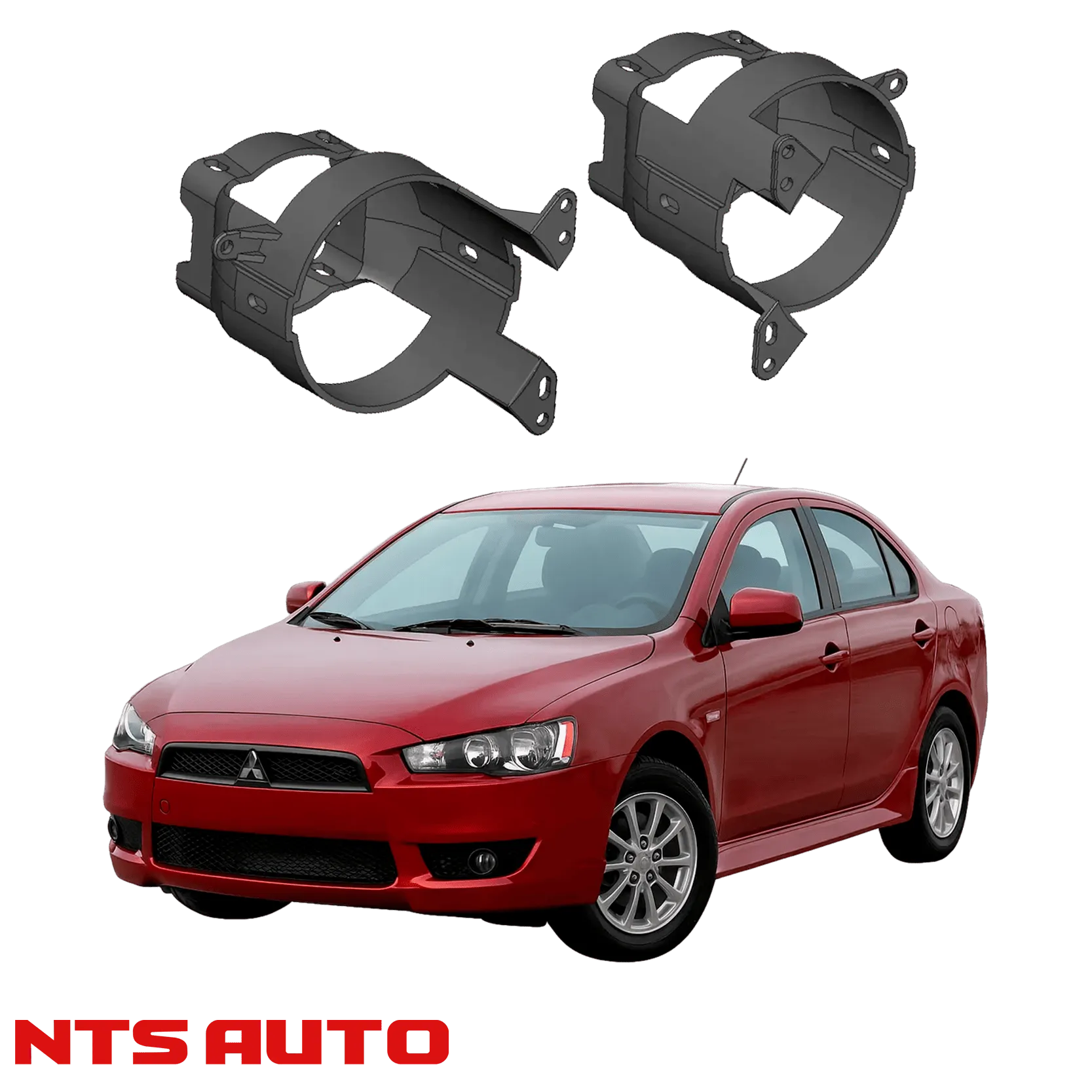 Крепления для противотуманных фар на Mitsubishi Lancer X (2007–2015)